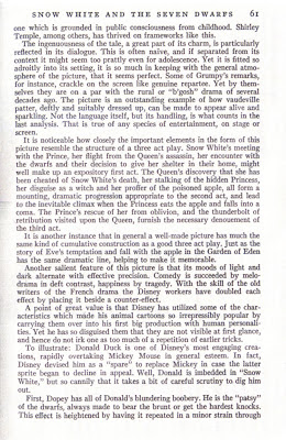an analysis of snow white I'll skip over my cultural analysis of the disneyification process for now (and my excitement about having my research validated) one thing that disney altered is the three temptations of snow white in fairy tales. an analysis of snow white I'll skip over my cultural analysis of the disneyification process for now (and my excitement about having my research validated) one thing that disney altered is the three temptations of snow white in fairy tales.
