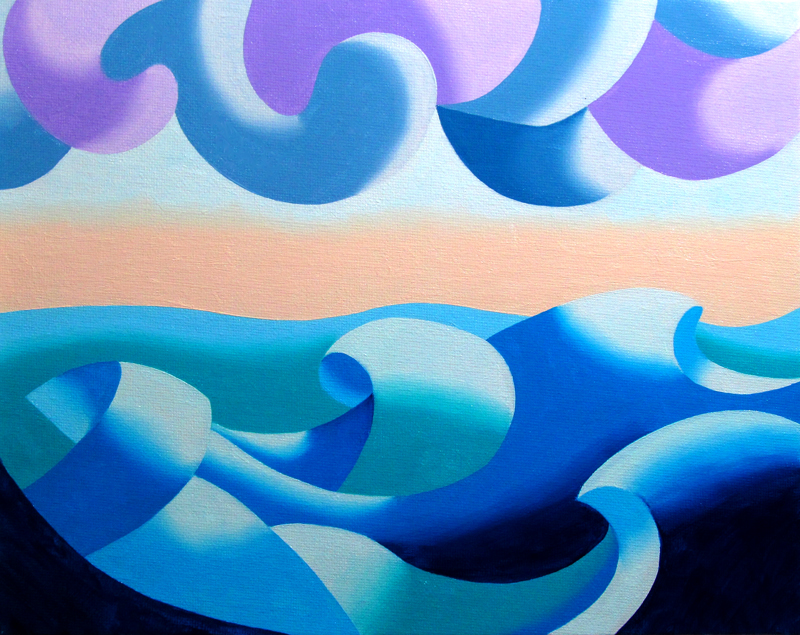DAILY PAINTERS MARKETPLACE Mark ster Abstract Geometric Ocean