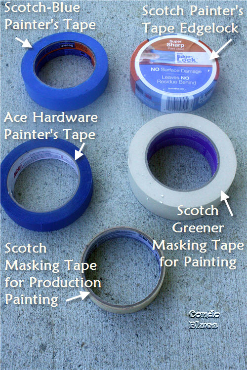 Condo Blues: Tool Test Masking Tape vs Painter's Tape
