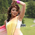 Pranitha Subhash Hip Navel Photos In Yellow Saree Hot