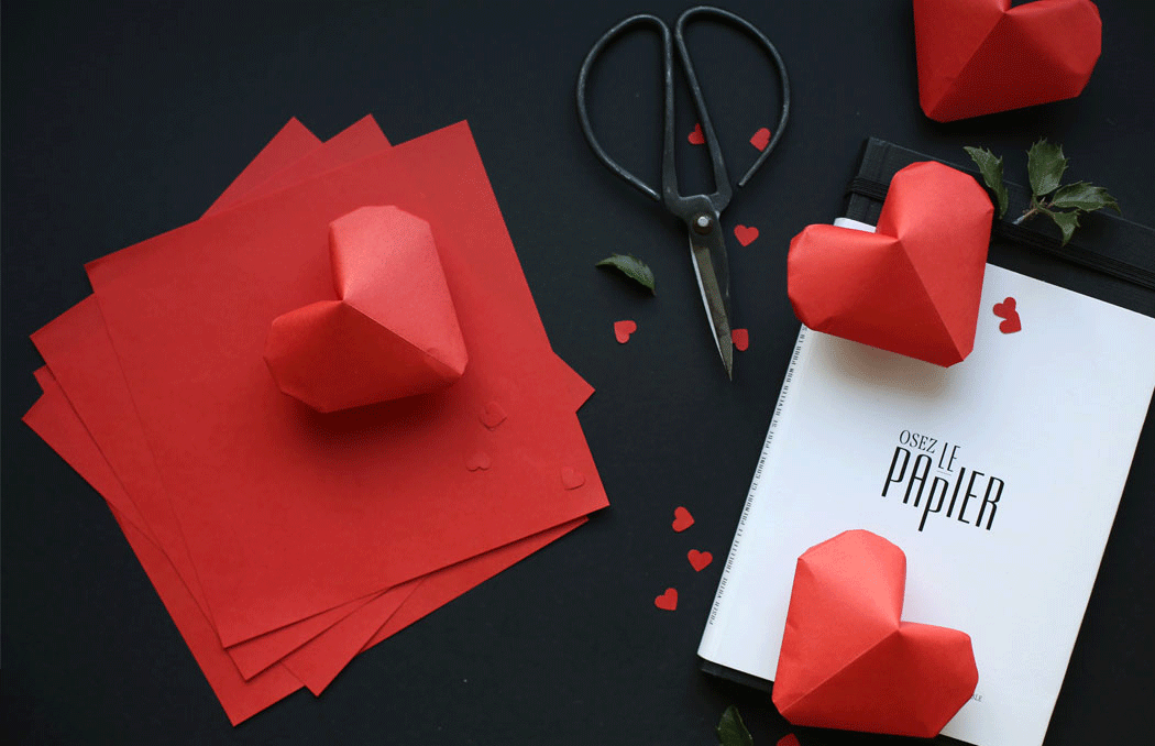 Amazing 3D heart origami Paper Origami Guide