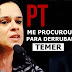 URGENTE: Janaína Paschoal diz que foi procurada pelo PT para derrubar Temer afim de antecipar as eleições para que Lula pudesse ser candidato 