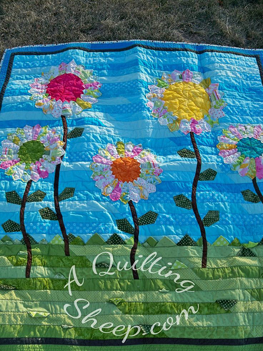 Happy Day Quilt Free Tutorial designed by Amy Barta of A Quilting Sheep