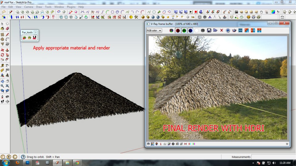 Nomeradona Sketchup Vr Tutorial How To Model Nipa Thatch Roof By Tyrone Diesca