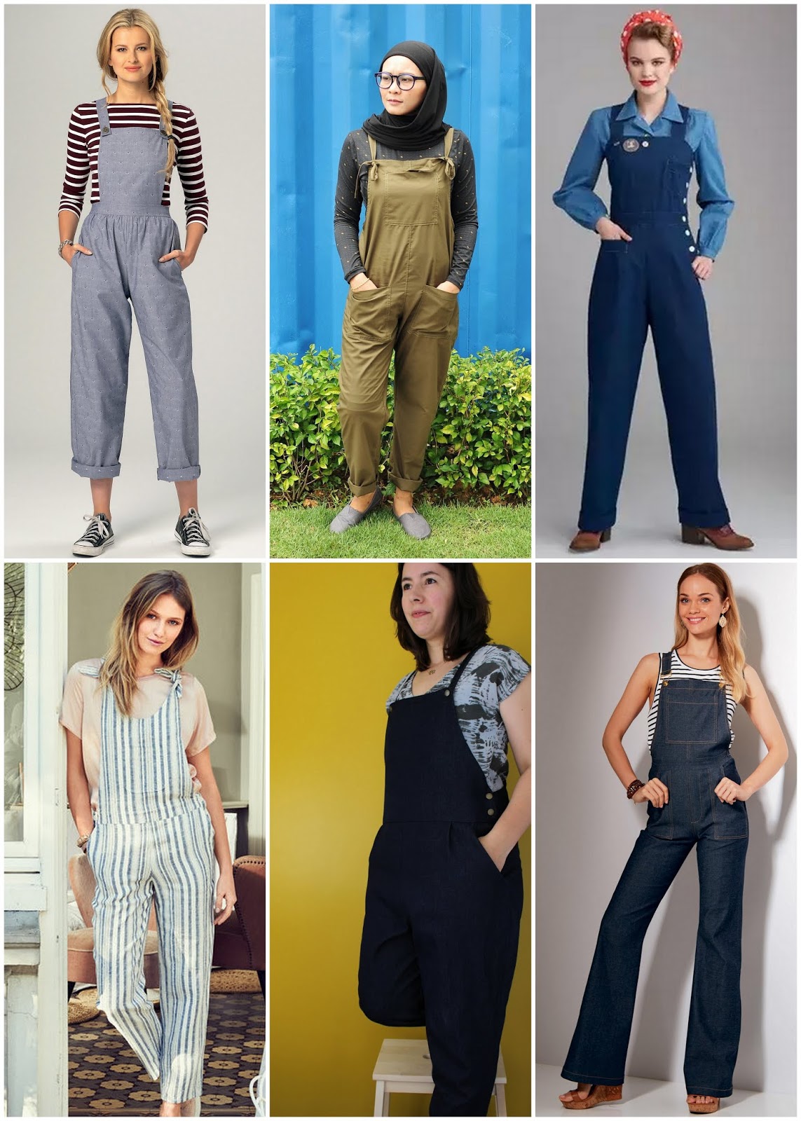 Cookin' & Craftin': Sew Bibs: Overalls and Dungarees Pattern Round-up