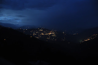 Night view from Tadong, West Sikkim
