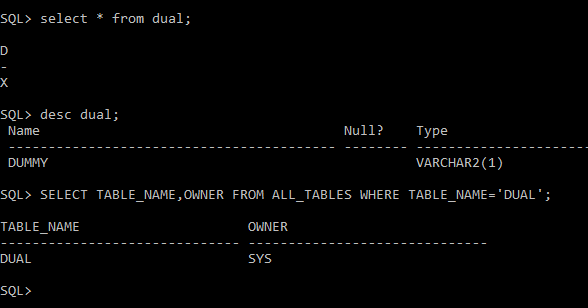 Tutorial IT Point: SQL Dual Table