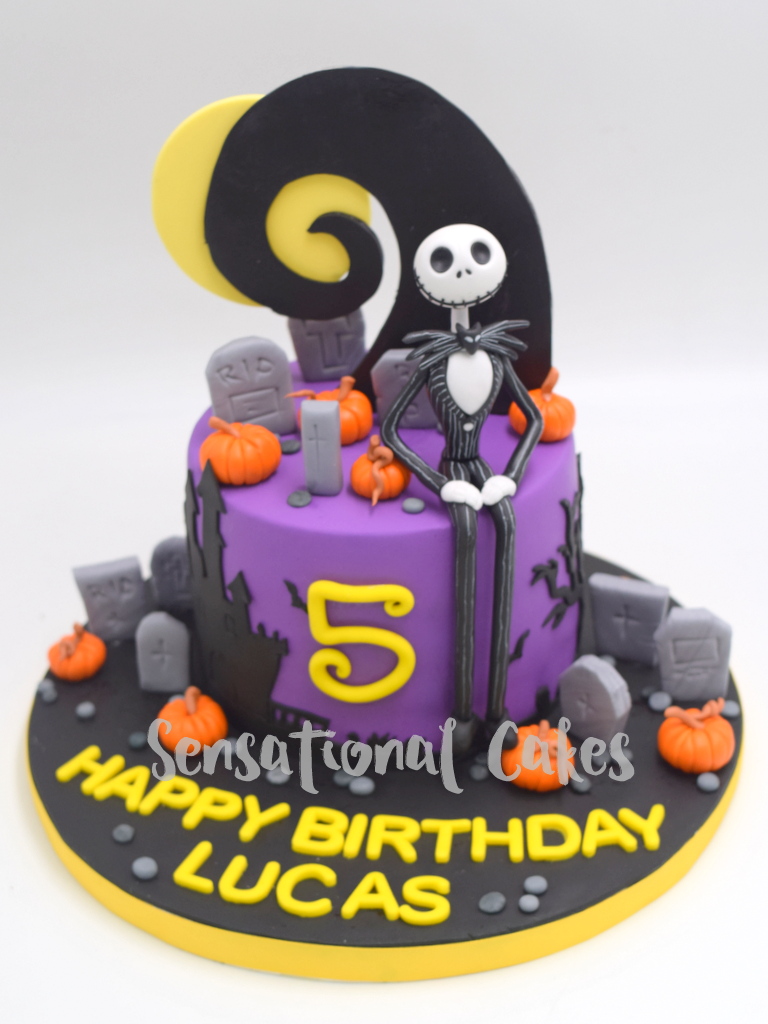 The Sensational Cakes The Nightmare Before Christmas Halloween Theme Birthday Cake Singapore Jackskellingtoncake