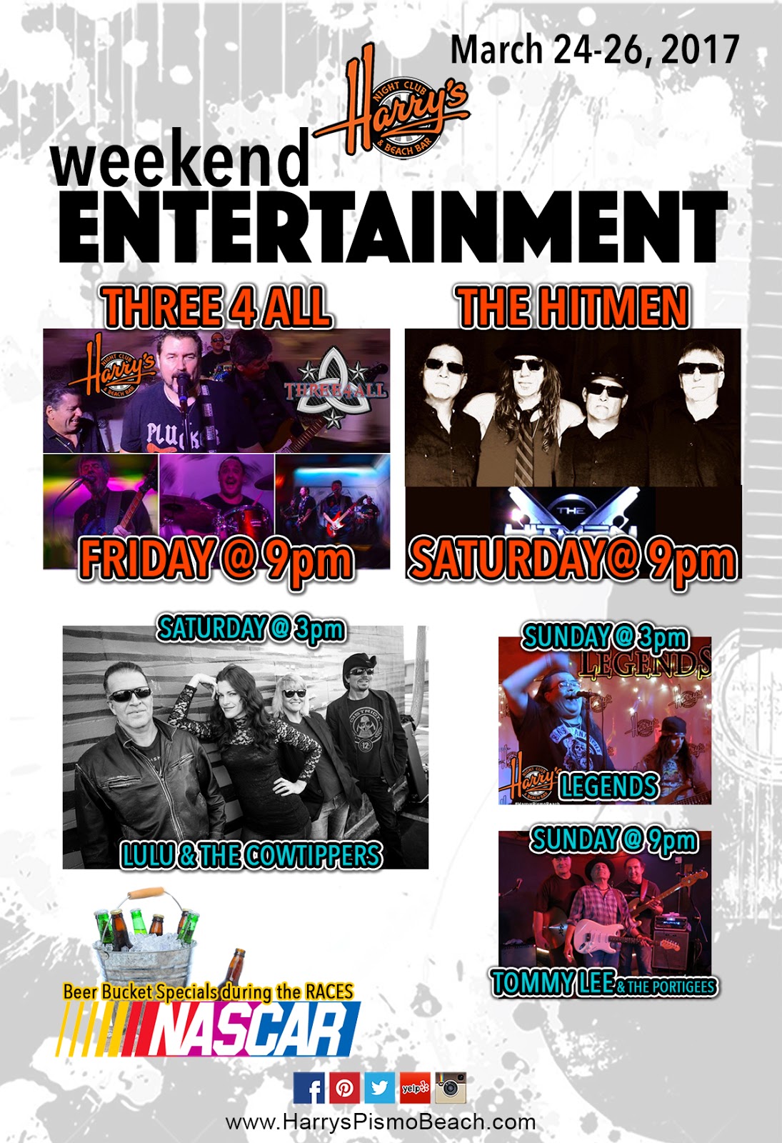 Harry's Night Club & Beach Bar Harry's Weekend Music Lineup!