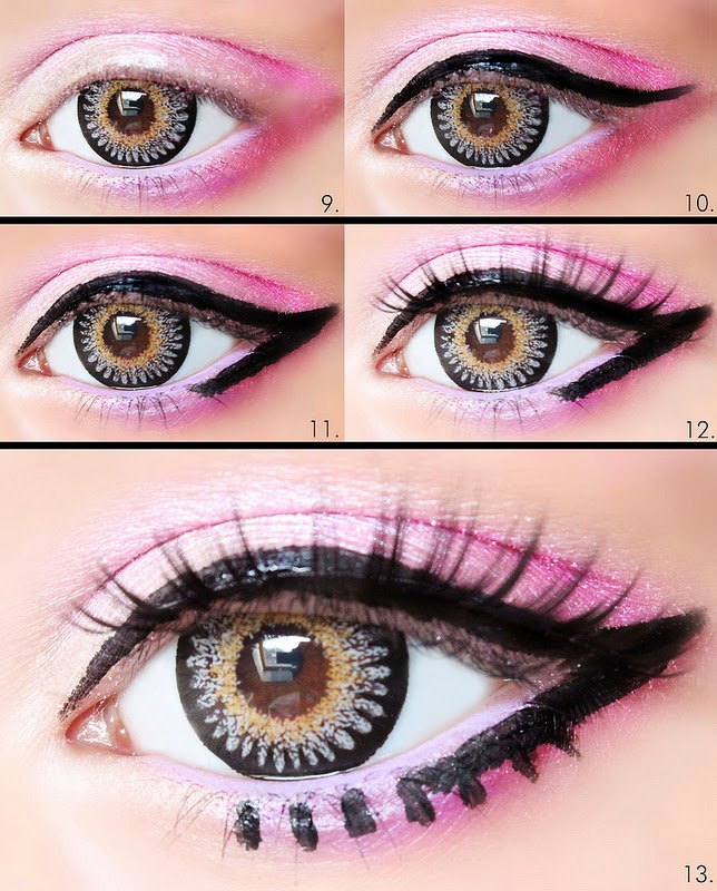 How to apply liquid eyeliner step by step Nail Art and Tattoo Design