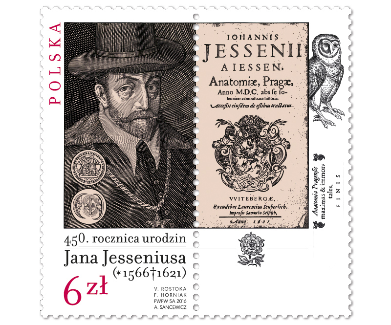 Jan Jesenius COLLECTORZPEDIA Poland 2016 450th Anniversary Jan Jessenius