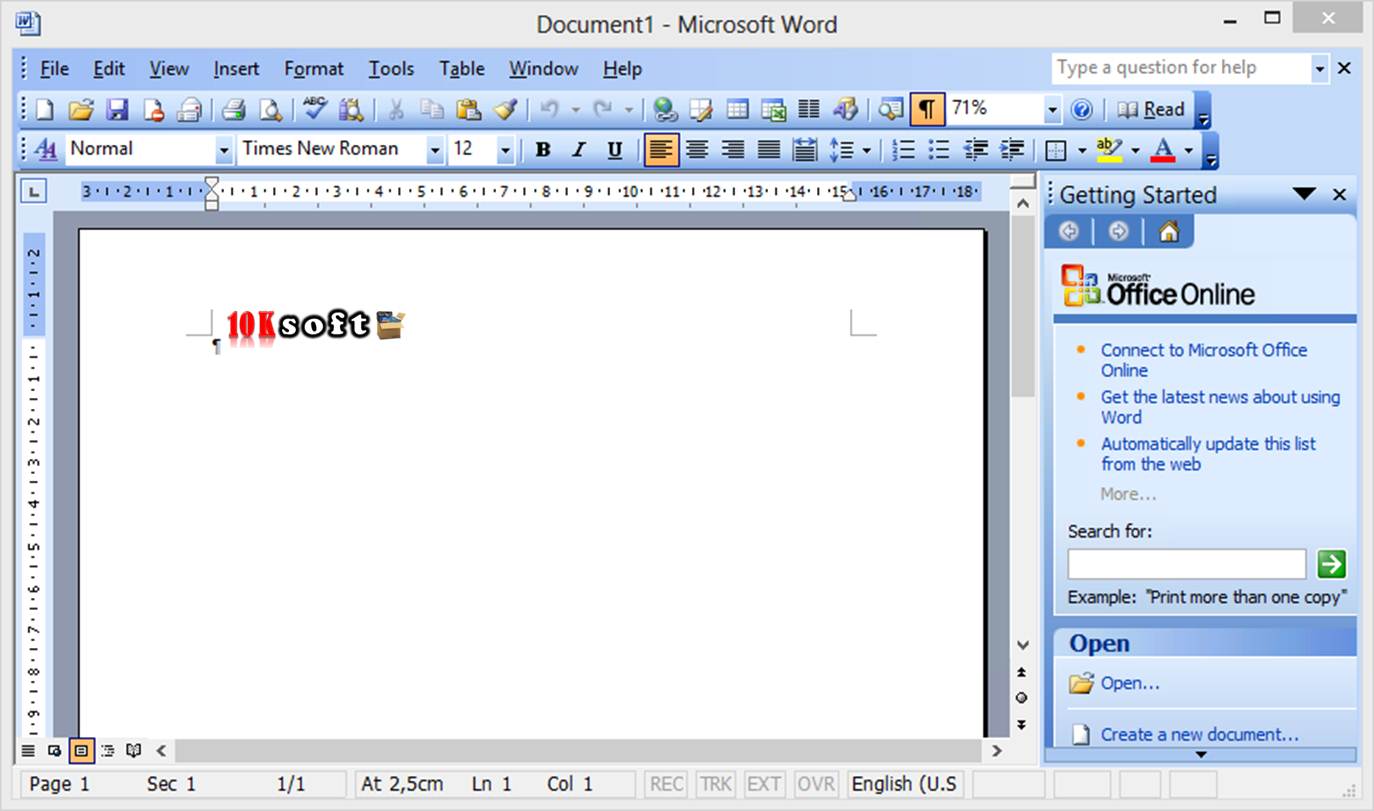 Microsoft office document