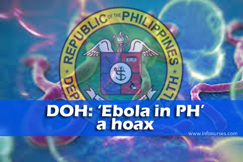 DOH: News of Ebola cases in PH a hoax