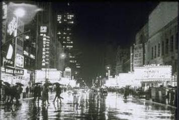 Times Square, New York, nel 1950