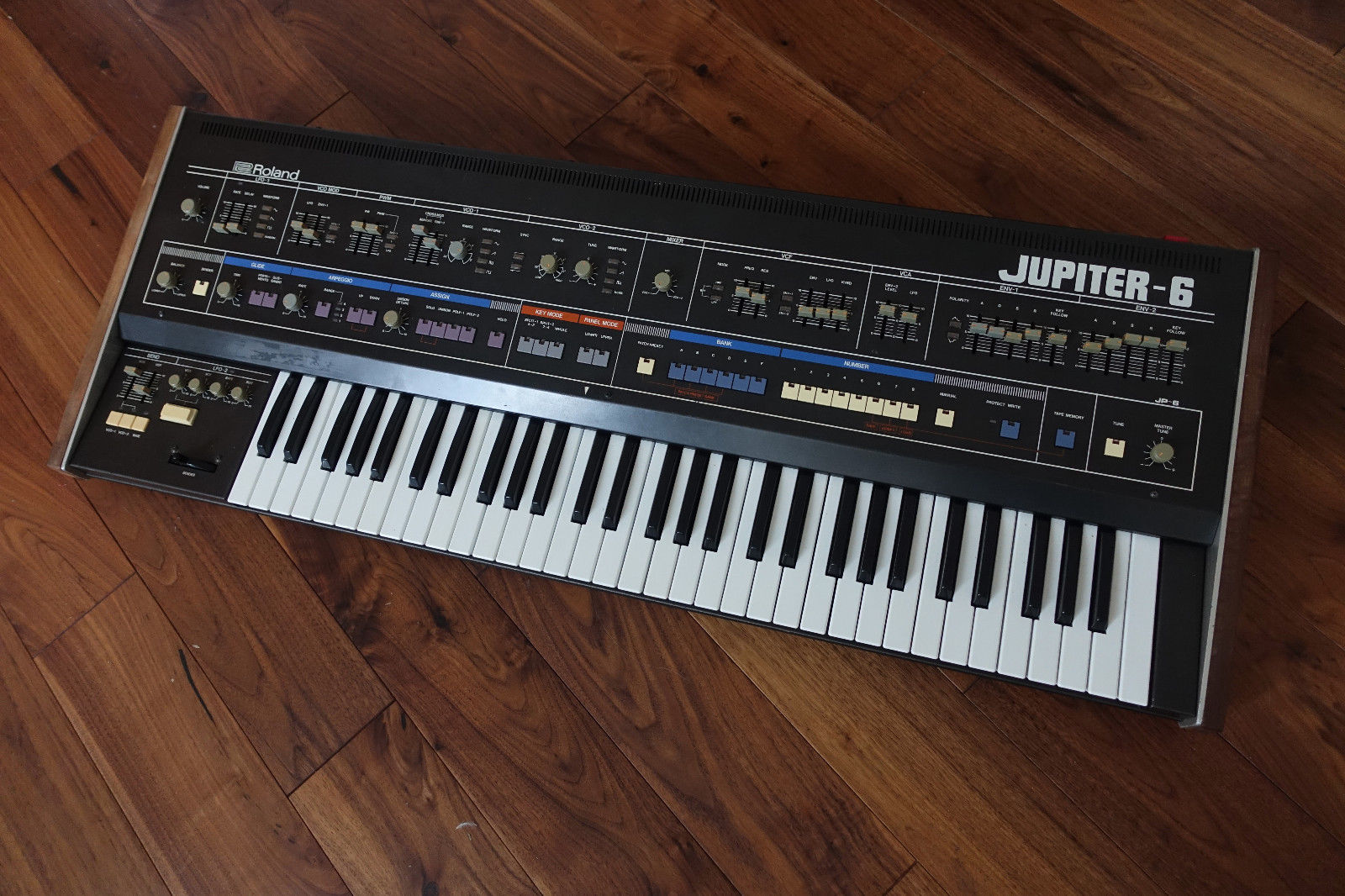 MATRIXSYNTH Roland Jupiter 6 Synthesizer with Europa Mod + Wooden End