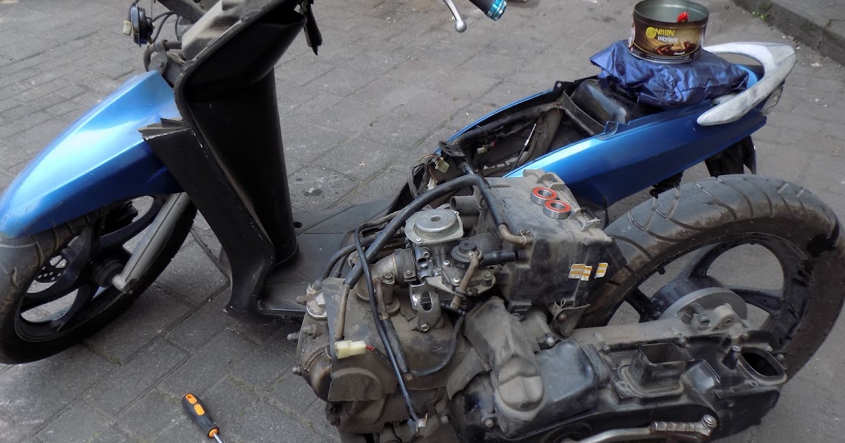 SERVICE CVT YAMAHA MIO SPORTY: ENGINE MOUNTING PADA MOTOR MATIC MIO SPORTY