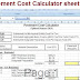 Pavement Cost Calculator sheet xls