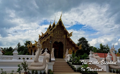Front of the tempel at Ban Na Wong in Nan province, North Thailand