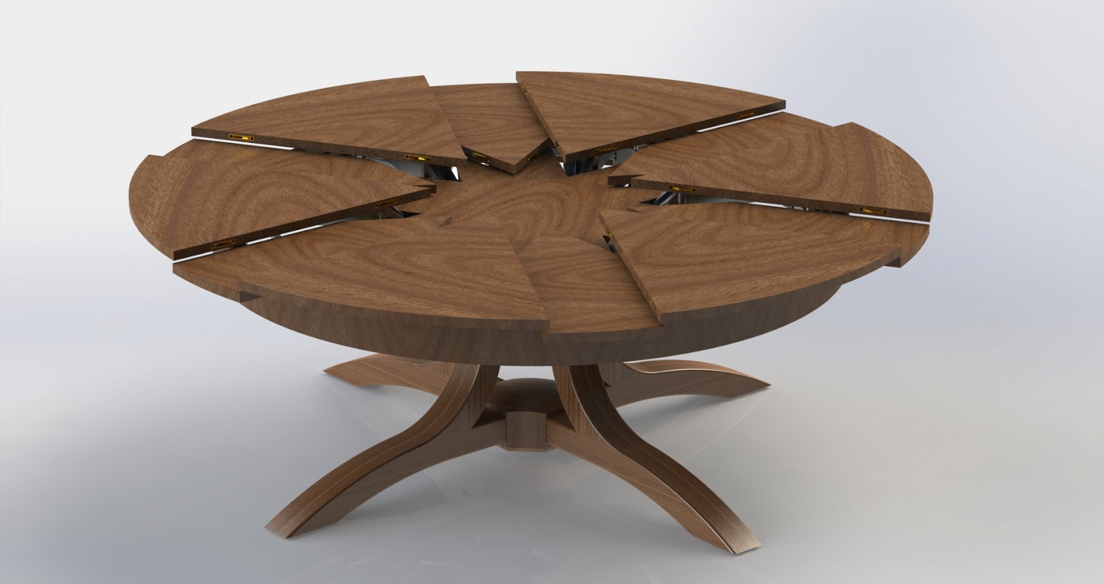 стол трансформер круглый на одной ножке