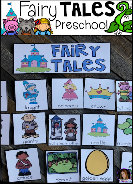 Are you looking for fun centers and activities that you can use with your fairy tale themed unit that revolves around your favorite fairy tales? Then, you will love Fairy Tales Themed Unit for Preschool. This unit will not only help children learn new vocabulary, it will also help them learn and build important concepts and skills like common themes of fairy tales, name identification, number identification, increased story comprehension, literacy and math concepts, fine motor skills and the ability to follow multiple step directions. 
