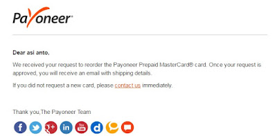 Cara Daftar Payoneer Mastercard Gratis