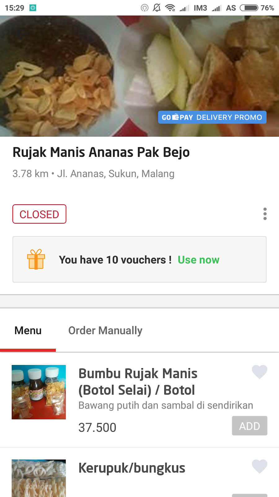 Coffee In The Morning Rujak Buah Ananas Pak Bejo