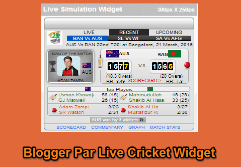 Blogger Par Live Cricket Score Wedget Kiase Add Kare blogger-par-live-cricket-score-wedget-add-kare