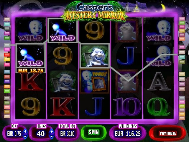 Caspers Mystery Mirror Slot Screen