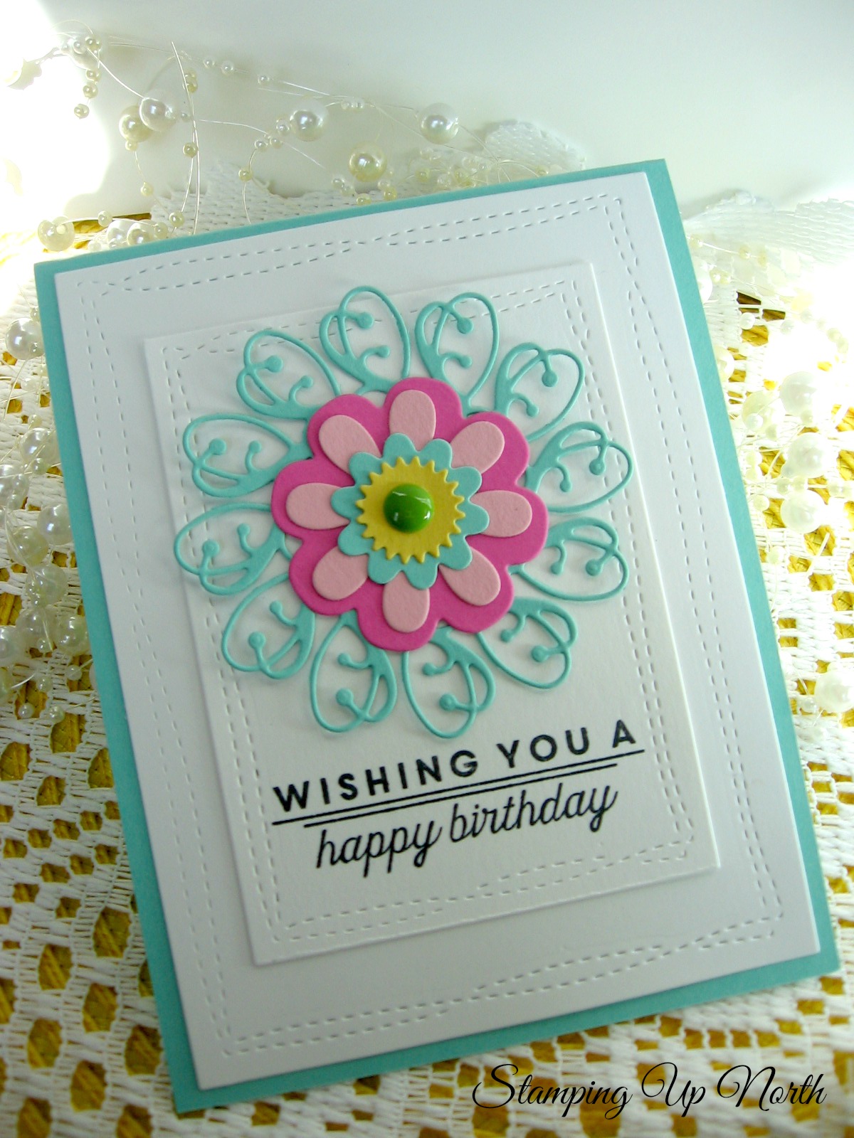 stamping up north with laurie Memory Box Quinn Flourish