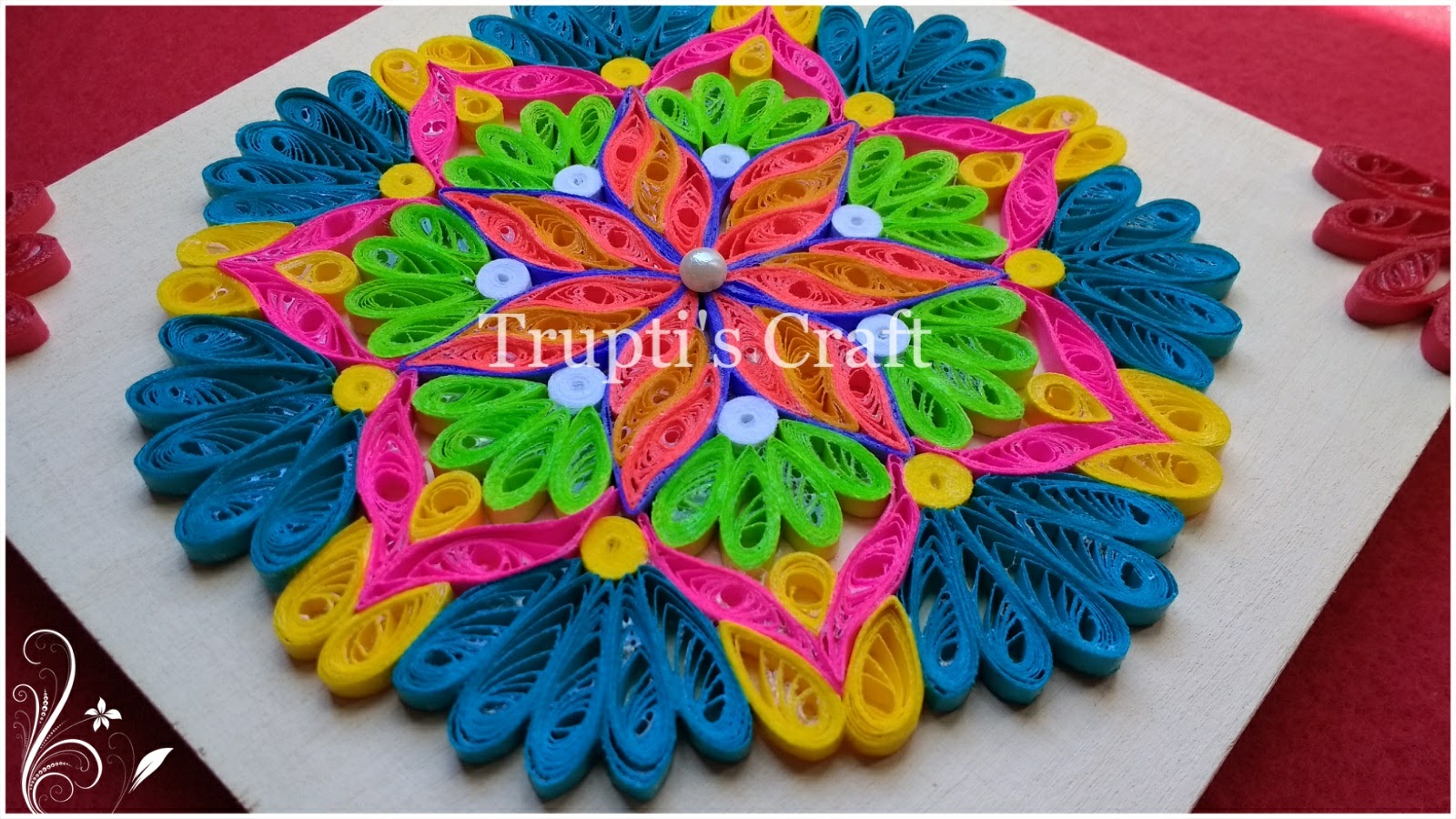 Trupti's Craft Paper Quilling Wall Frame