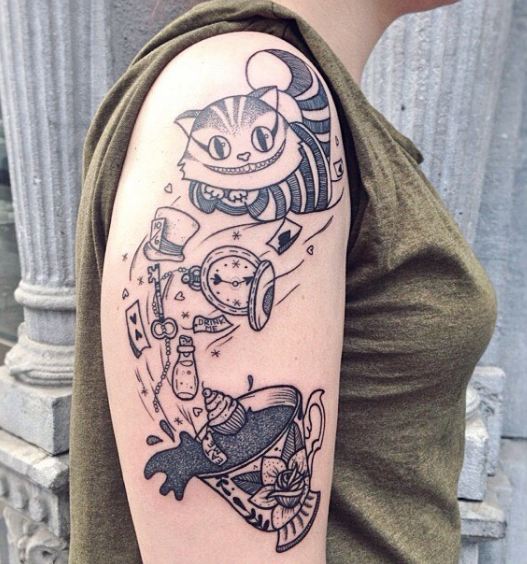 Alice In Wonderland Tattoos Alice In Wonderland Tattoos