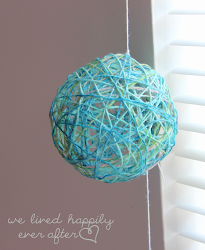 ball string diy yarn lights visit crafts colors playroom