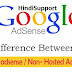 Hosted aur Non Hosted Adsense account ma Differences