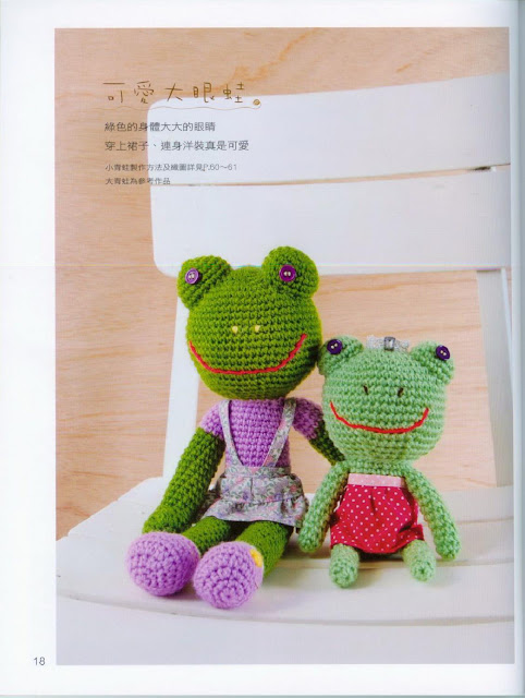 PATRONES GRATIS DE CROCHET: AMGURUMI de una RANA a crochet...patrón gratis