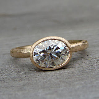 moissanite engagement ring