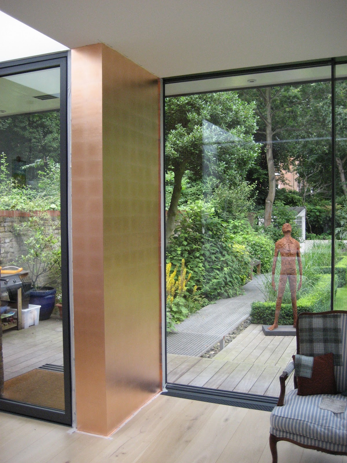 Original Gilding West Sussex and London Copper Leafing on Walls