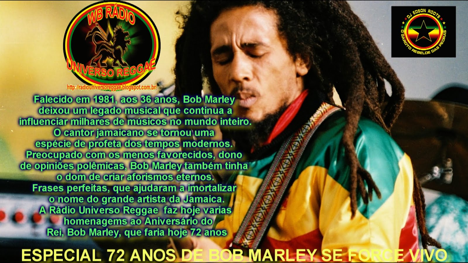 Homenagemsao Aniversário do Rei, Bob Marley