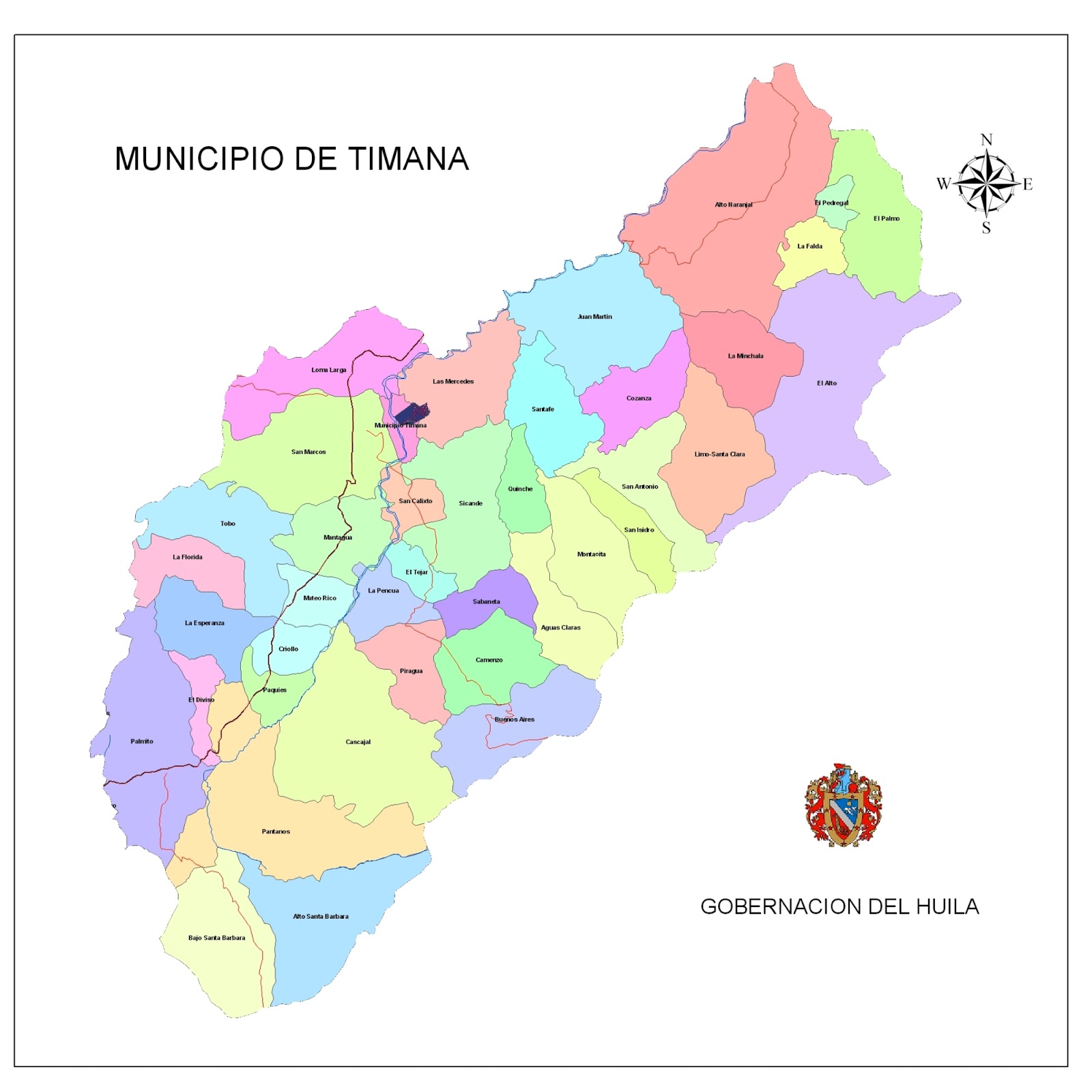 Arte, cultura y turismo TODOS LOS MAPAS DEL HUILA