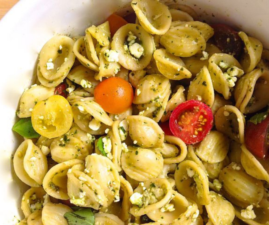 Pesto, Feta, and Cherry Tomato Pasta Salad - food-drink-recipes.com Pesto, Feta, and Cherry Tomato Pasta Salad - food-drink-recipes.com
