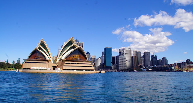 Sydney opera house from the water