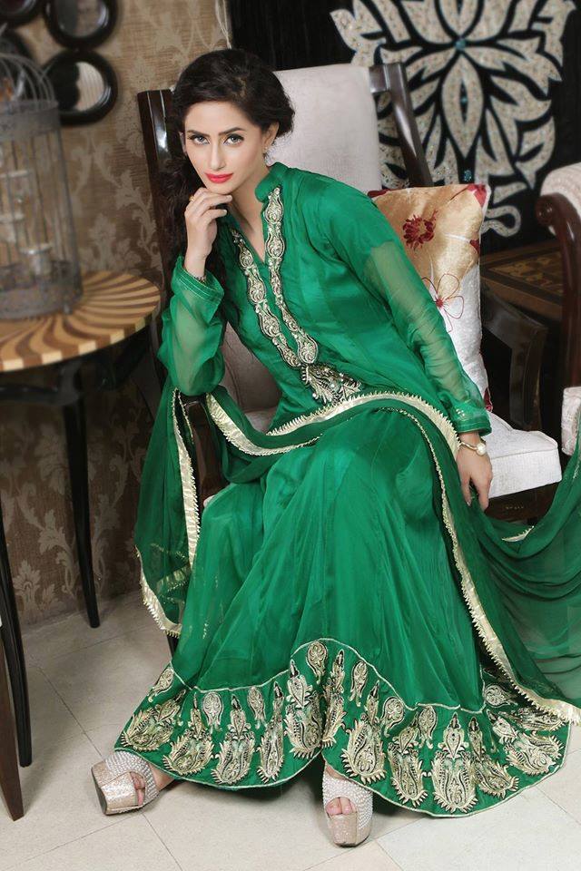 Green-colour-combination-frock-in-all-design-for-the-girls-Women ...