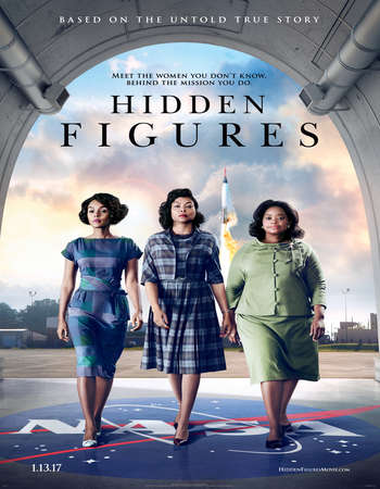 Poster Of Hidden Figures 2016 English 800MB DVDScr x264 Free Download Watch Online downloadhub.in