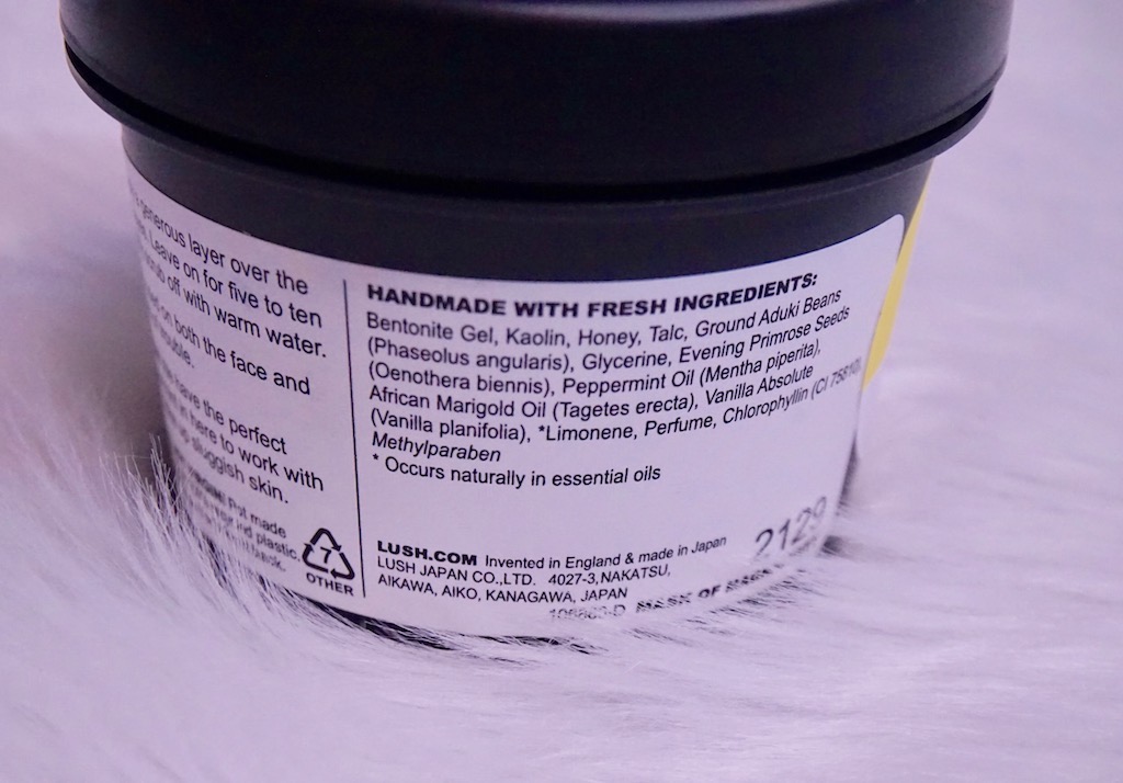 Lush Mask of Magnaminty helps calm down zits!