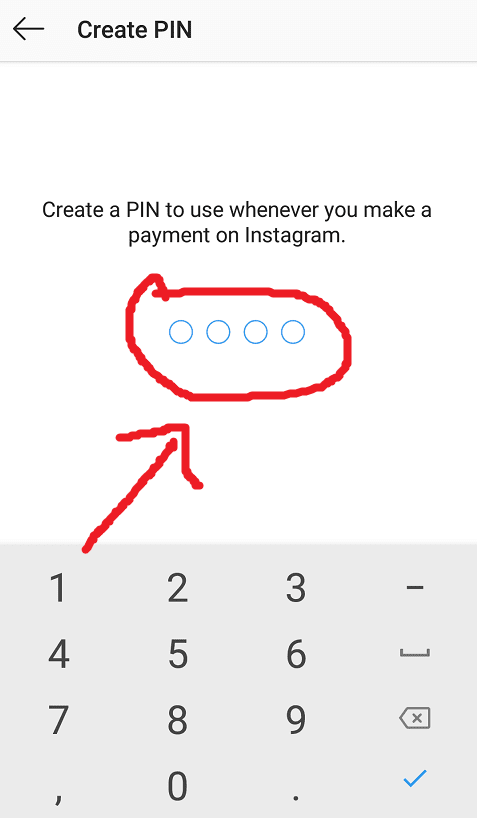 Tentukan PIN Transaksi Instagram Anda