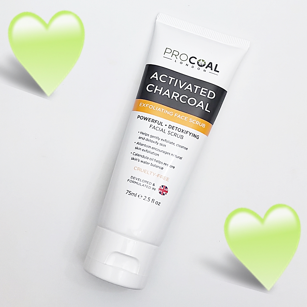 Procoal Activated Charcoal Exfoliating Face Scrub.