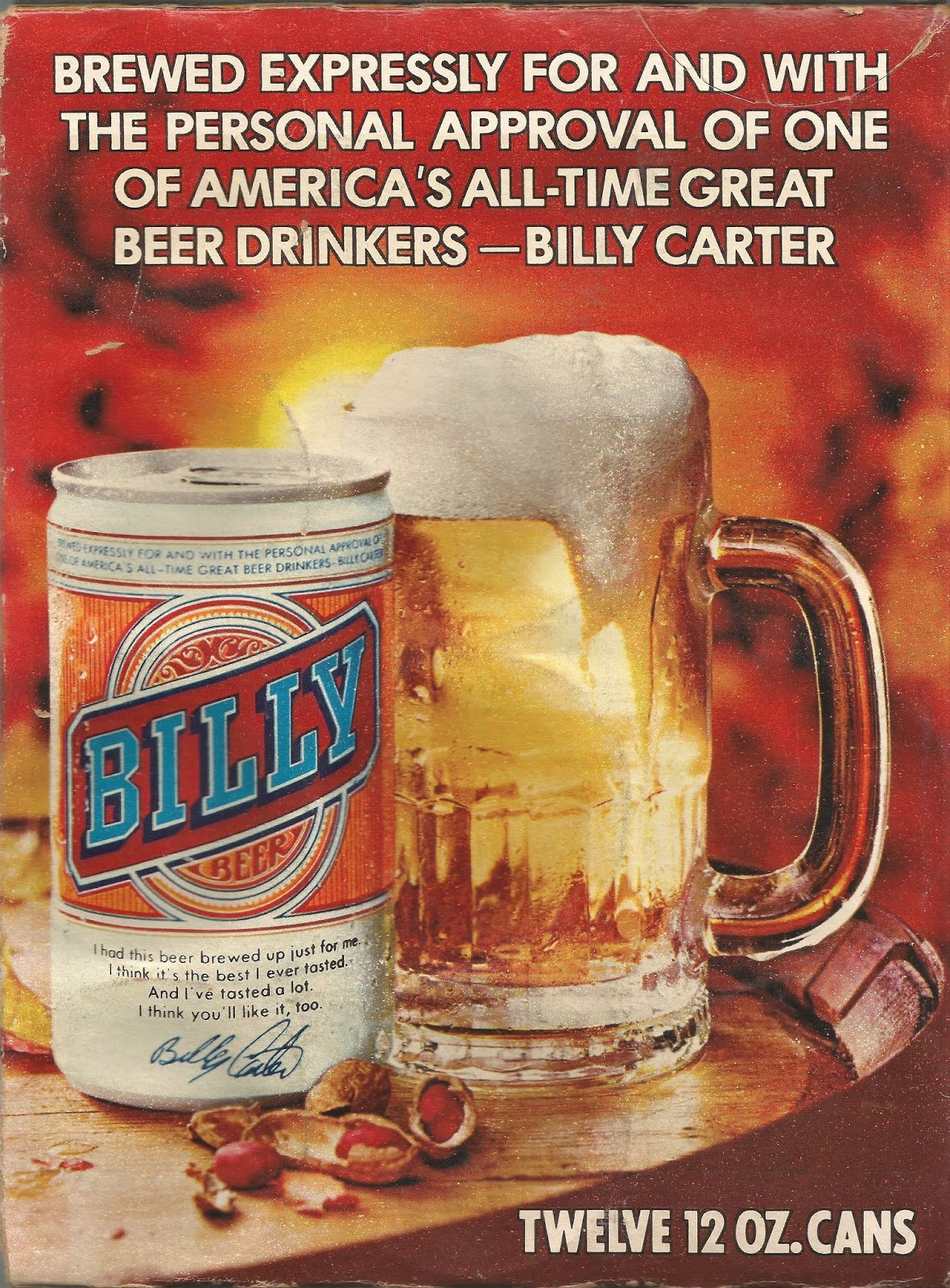 Cervezal Billy Beers, la cerveza de BIlly Carter