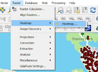 QGIS Heatmap plugin