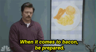 bacon parks and rec gif