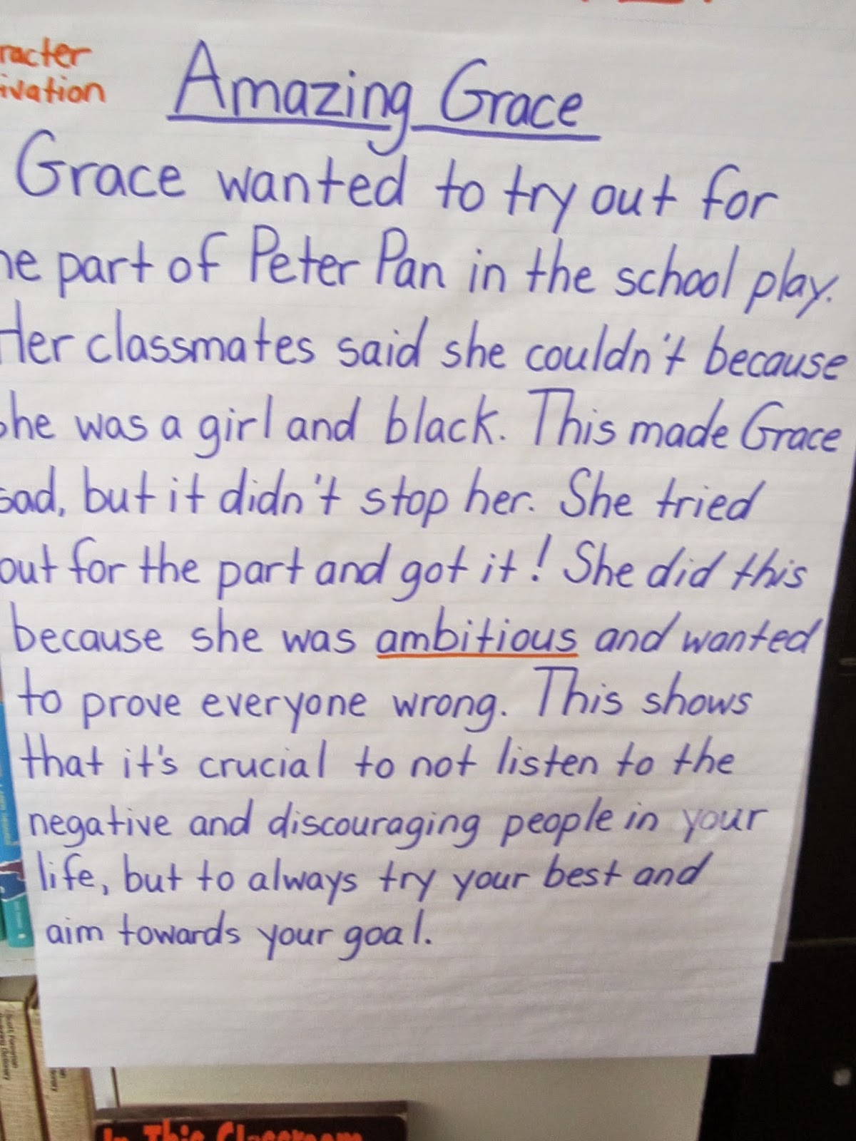 character motivation worksheet