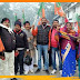 गुजरात और हिमाचल में कमल खिलने पर भाजपा नेताओं ने निकाला जुलूस